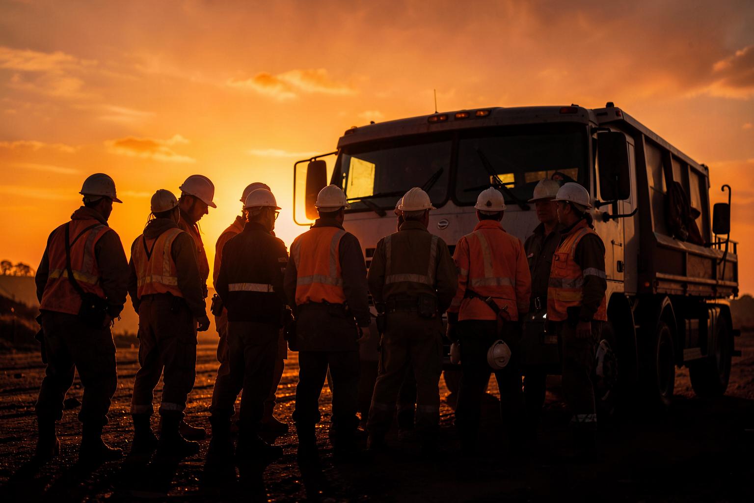 Sparta Home Solutions crew at a Rio Grande Valley job site at sunrise